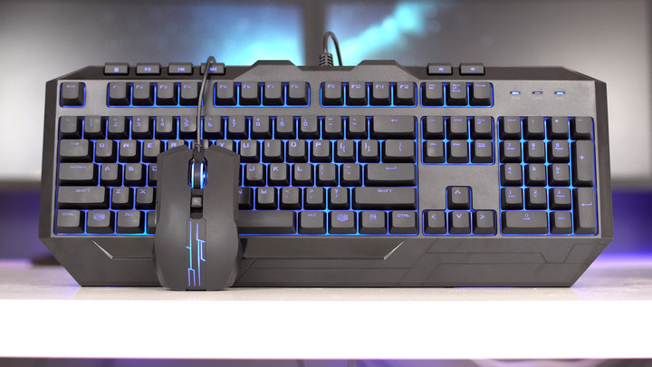 Combo Gaming Keyboard &amp; Mouse Cooler Master Devastator II - Blue LED 131017
